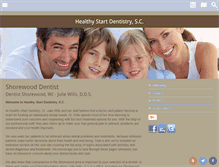 Tablet Screenshot of healthystartdentistry.com